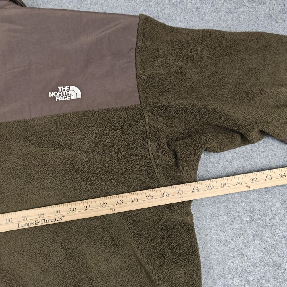 The North Face Jacket Mens 2XL Green Polartec Fleece Zip Pockets Windbreaker - Picture 9 of 12